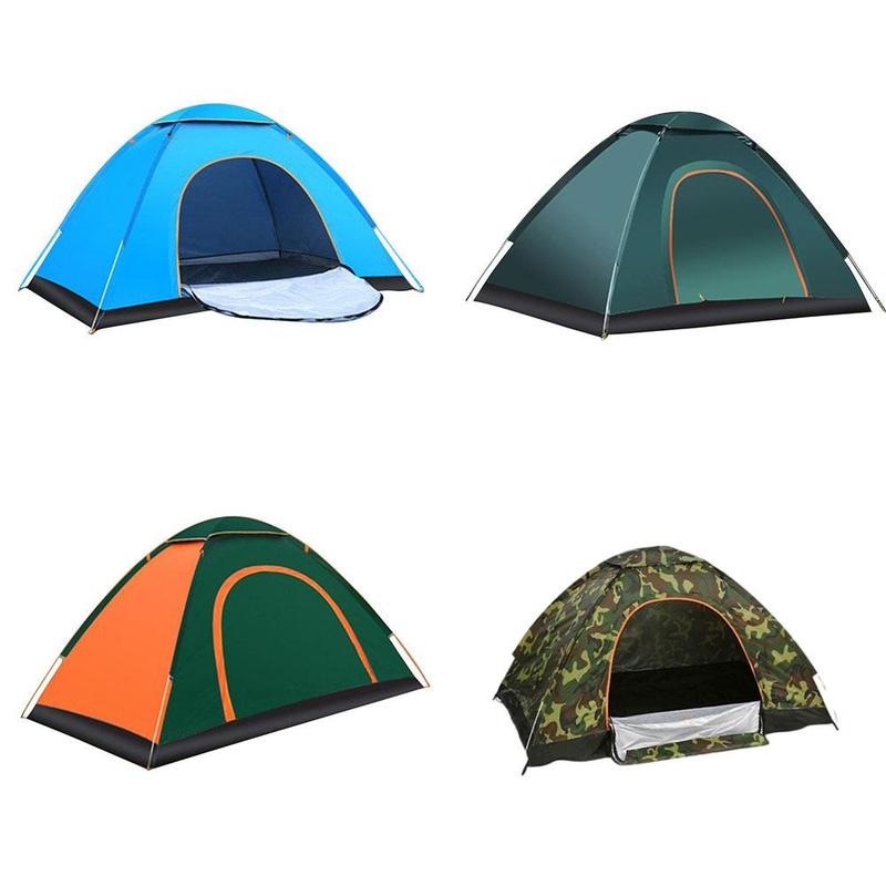 Cheap Goat Tents Automatic Camping Tent 1 2 Person Family Tent Double Protable Backpacking Setup Awning Tent Instant Outdoor Hiking Travel L H3b0   